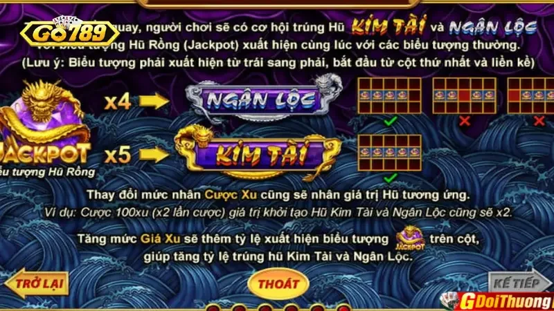 Luật chơi game kho tàng ngũ linh Go789 cơ bản